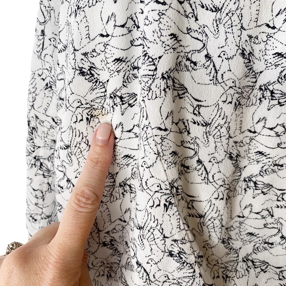 Comptoir Des Cotonniers  Dove Blousy Flowy Maxi Dress White Size XS - Picture 9 of 14